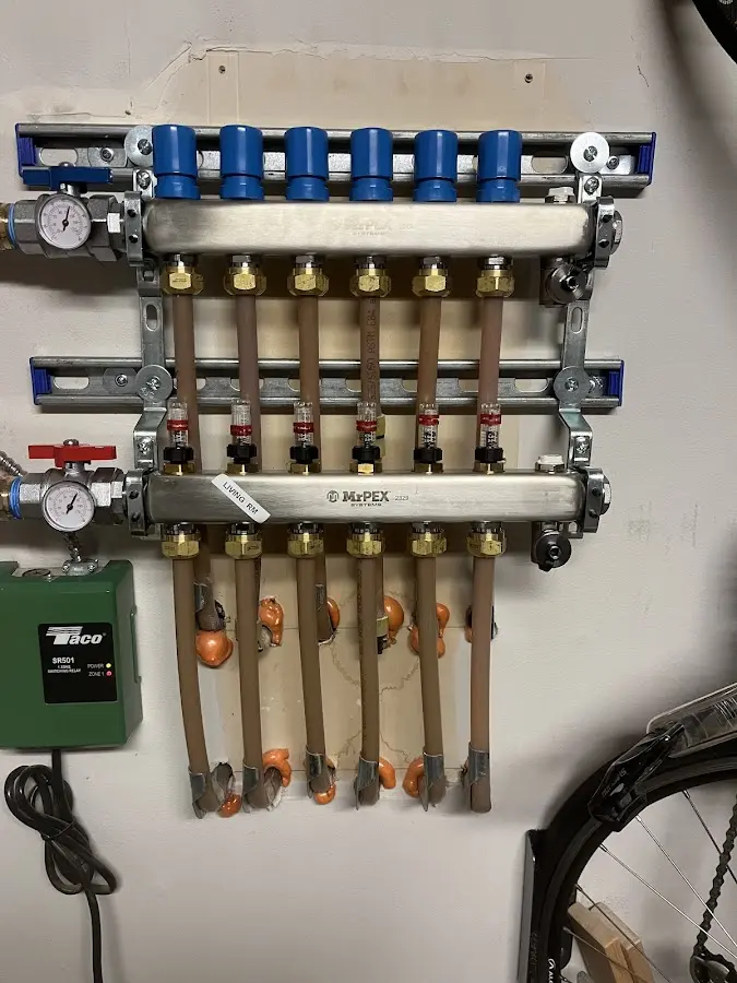 Plumber performing Gas Line Installation at a residential property in Harbor Bluffs